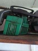 Green hedge trimmer