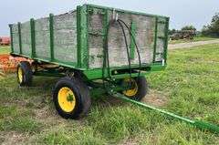Hydraulic dump wagon with John Deere running gear & Midwest Hydraulic dump, row:3