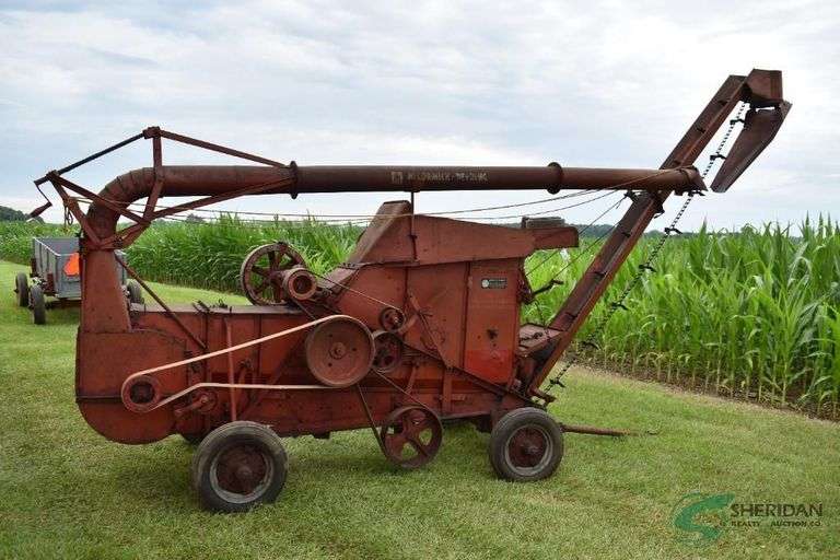 1940 McCormick No. 2 Steel Husker and Shredder on Wheels