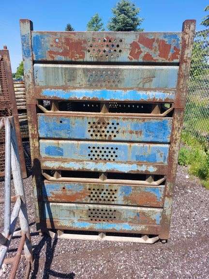 (3) Steel Totes