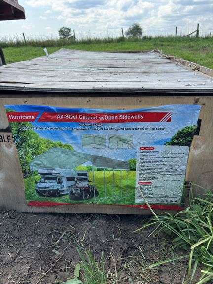 20' x 20' metal car port, row:10 image