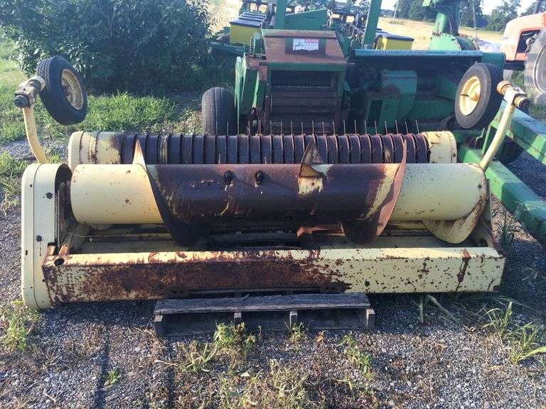 John Deere 3970 Chopper, JD 2 Row Corn Head, & JD Hay Head