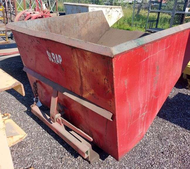 Forklift Tip Dumpster Hopper image