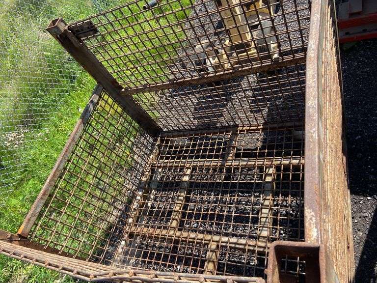 2 Metal wire baskets 54x44x48"