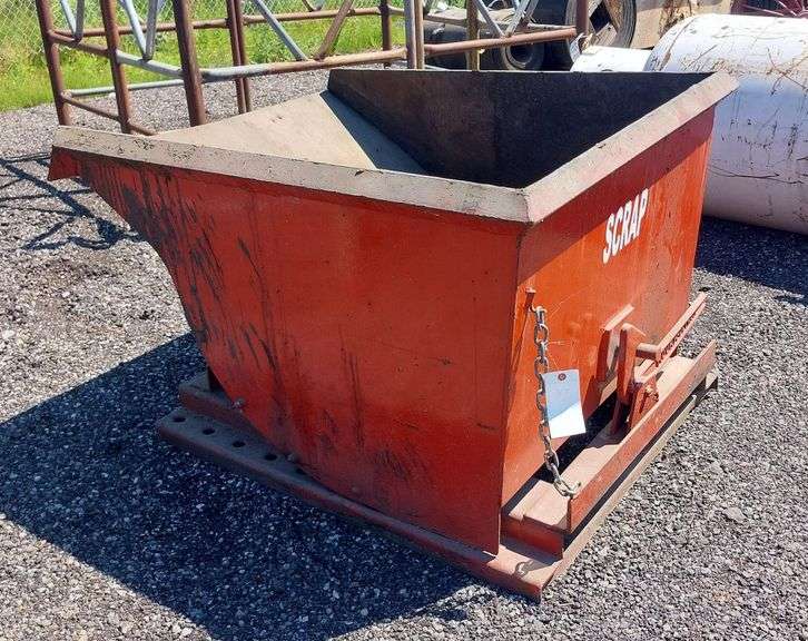 Forklift Tip Dumpster Hopper image