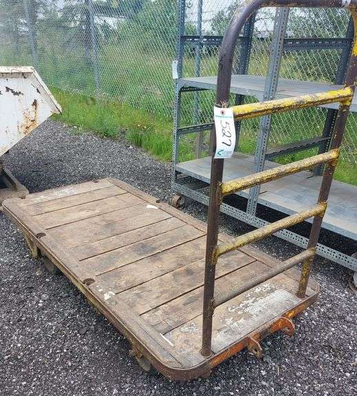 Wooden Cart on Wheels image