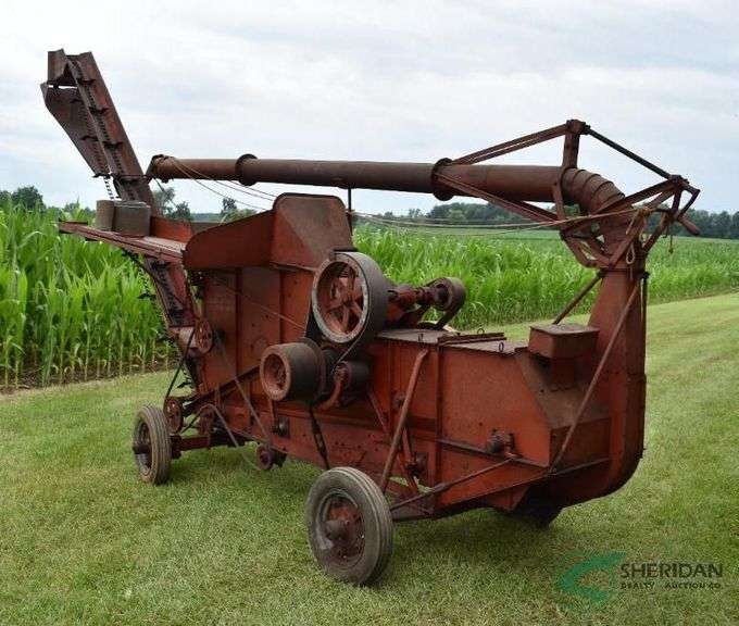1940 McCormick No. 2 Steel Husker and Shredder on Wheels