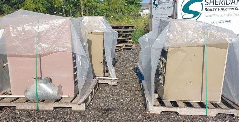 (4) Hanging Forced Air Furnaces