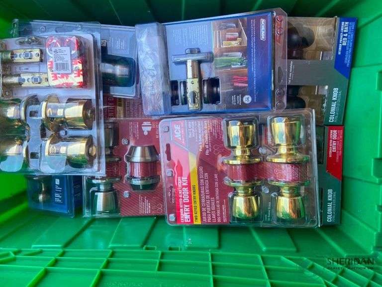 Numerous New hardware items TOTES NOT INCLUDED