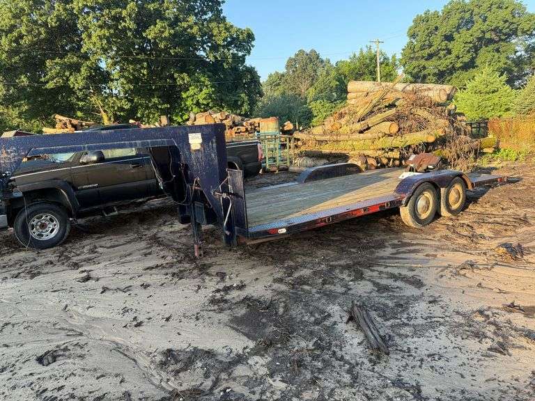 1990 Flatbed Trailer and Fifth Wheel Hitch image
