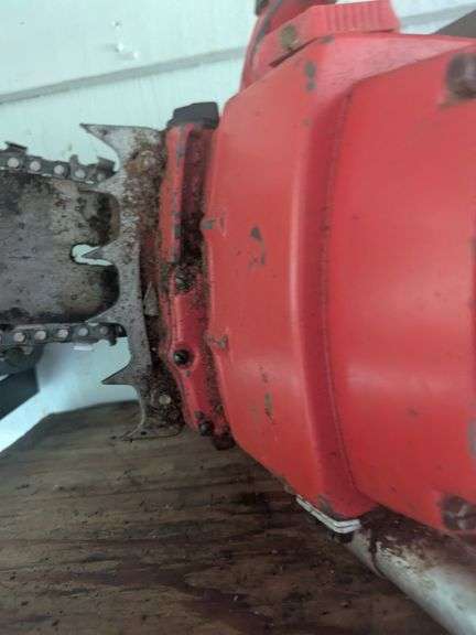 Red super X chainsaw