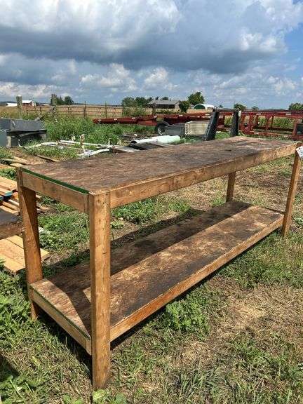 8' wood work bench, row:11 image