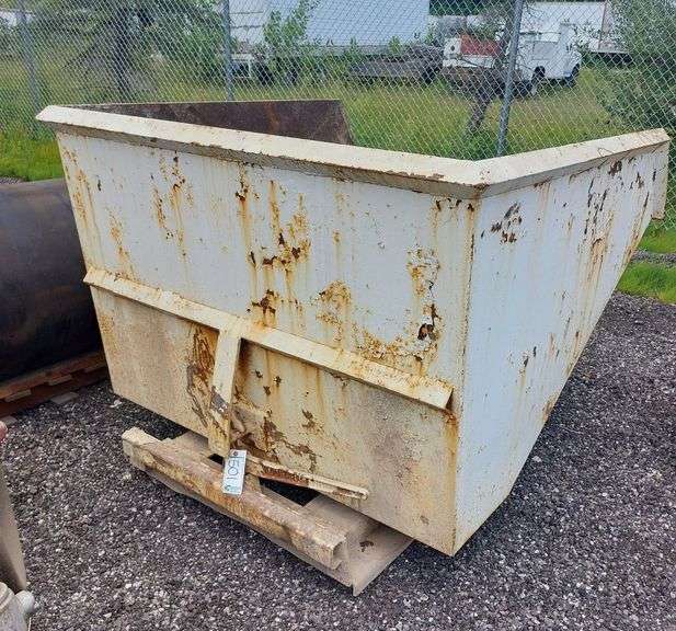 Forklift Tip Dumpster Hopper image