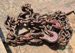 20' 9/32" Chain- Hooks at Both Ends