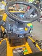 Cub Cadet XT1 riding lawn mower with clipping bagger