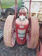 (2) Fire Extinguishers on Wheel Carts