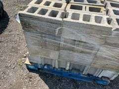 Pallet of concrete blocks