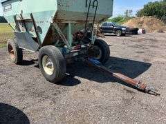 Parker 2600 Gravity Wagon on running gear, Shur-Loc roll over tarp