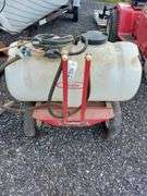 25 Gallon Pull-Type Sprayer w/ Self Regulating Pump & Hand Wand
