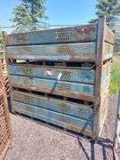 (3) Steel Totes