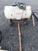 25 Gallon Pull-Type Sprayer w/ Self Regulating Pump & Hand Wand