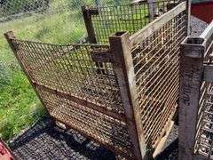 2 Metal wire baskets 54x44x48"