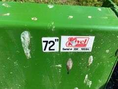 72” bucket fits John Deere quick attach