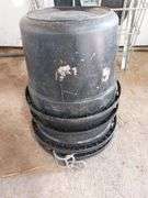 (4) Flat-Back Buckets