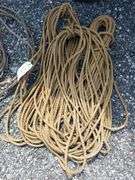 (3) Coils of Rope, (2) Steel Choker Cables, & (1) Straight Steel Cable