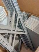 Box of Metal Shelving