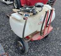 25 Gallon Pull-Type Sprayer w/ Self Regulating Pump & Hand Wand