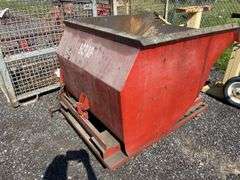 Tilt dumpster on wheels