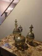 Lamp, table decorations, and picture. Does not include granite wine bar