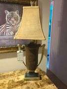 Lamp, table decorations, and picture. Does not include granite wine bar