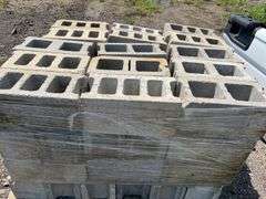 Pallet of concrete blocks