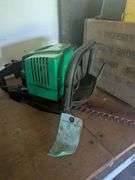 Green hedge trimmer