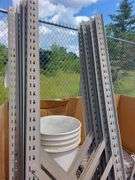 Box of Metal Shelving