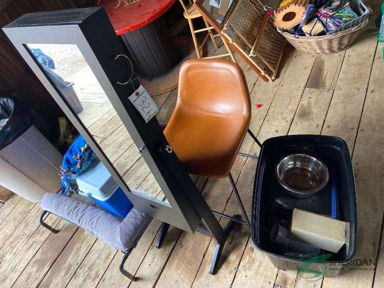 Mirror, chair, and more image