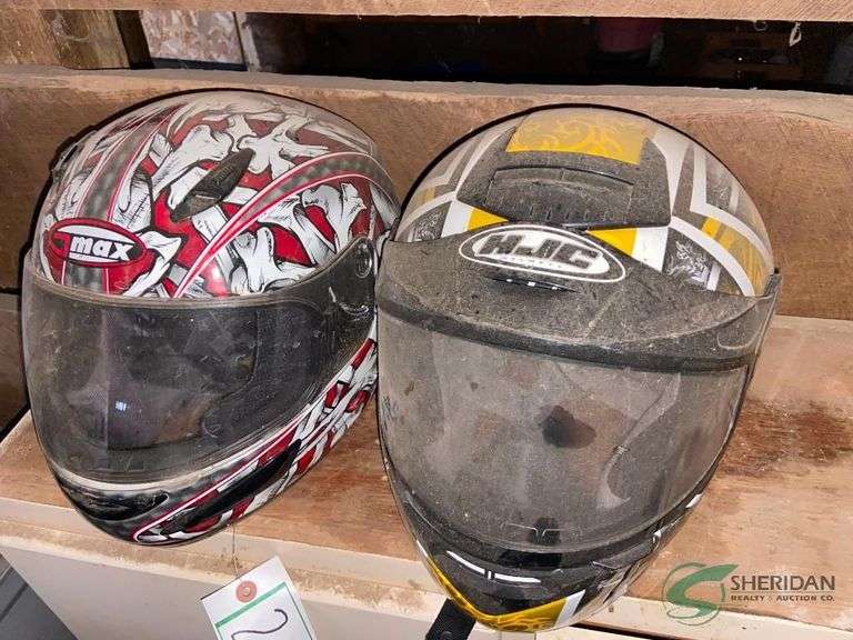 (2) Snowmobile helmets image