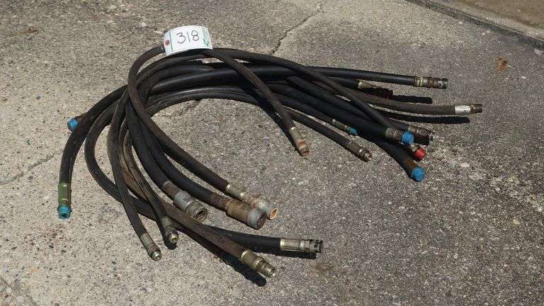 (10) Assorted Hydraulic Hoses - Medium image