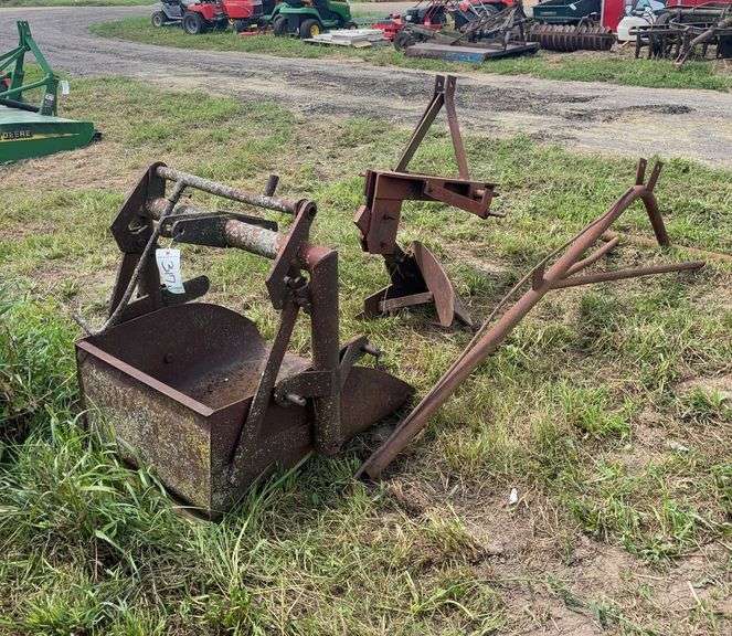1 bottom plow, 3pt rear scoop, 3pt boom pole, row:3 image