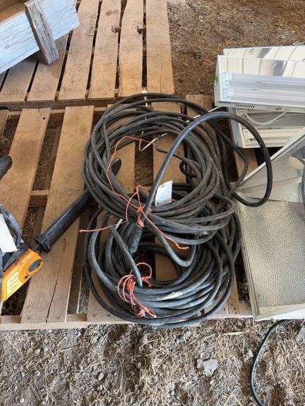 (2) rolls of welding lead, bldg:locked image