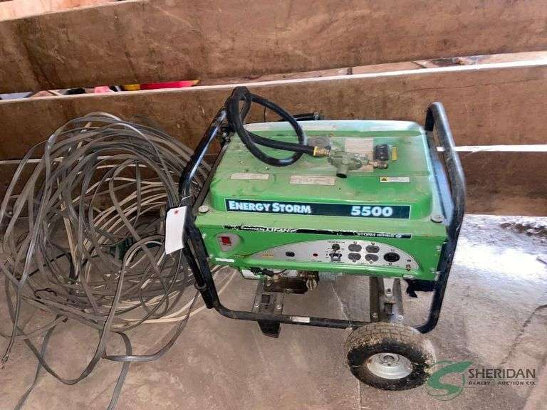 Propane 5500 watt generator and wire image