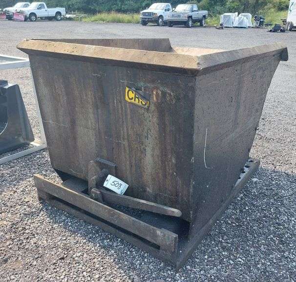 Forklift Tip Dumpster Hopper image