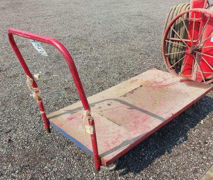 Red Cart on Wheels image