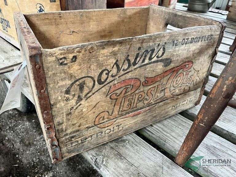 Vintage Pepsi-Cola Wooden Box image