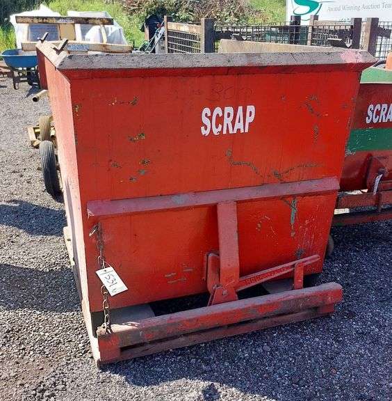 Forklift Tip Dumpster Hopper image