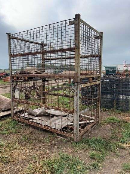 (2) Wire baskets 84.5" H x 54" W x 49.5" H, row:6 image