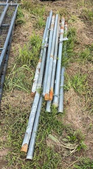 (10) Steel fence posts, row:4 image