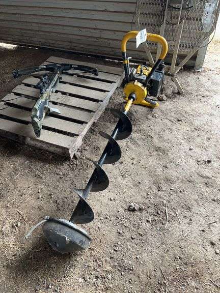 Jiffy ice auger w/ with motor, bld: green image